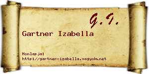 Gartner Izabella névjegykártya